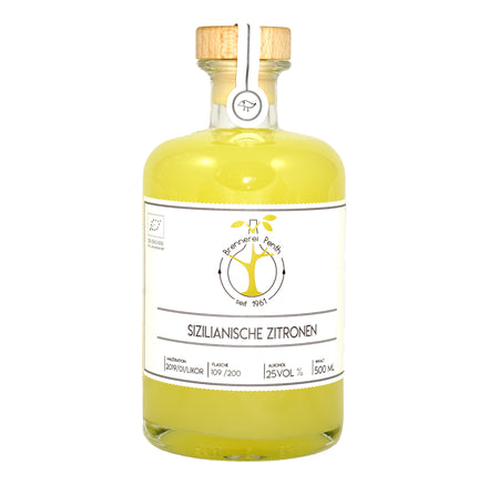 Sizilianische Bio Zitronen Likör